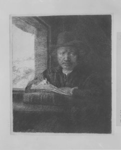 Self-Portrait Drawing at a Window MET MM5045