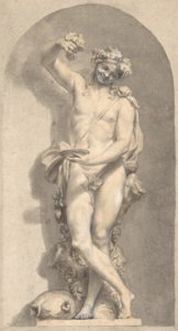 Silhouetted Study of Bacchus in a Niche MET DP803307