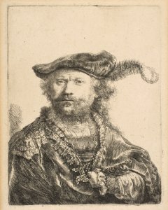 Self-Portrait in a Velvet Cap with Plume MET DP814553