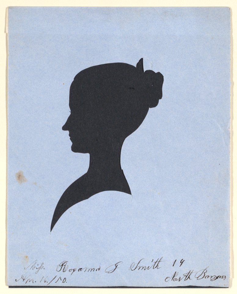 Silhouette of Miss Roxanna G. Smith, 19, North Bangor, Maine Met DP887358