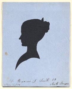 Silhouette of Miss Roxanna G. Smith, 19, North Bangor, Maine Met DP887358