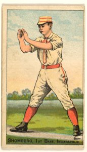 Shomberg, 1st Base, Indianapolis, from the Gold Coin series (N284) for Gold Coin Chewing Tobacco MET DP824774