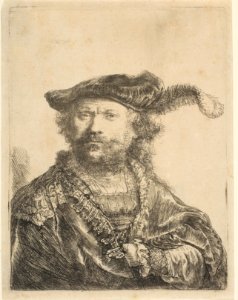 Self-Portrait in a Velvet Cap with Plume MET DP814552