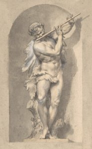 Silhouetted Study of Pan in a Niche MET DP803305