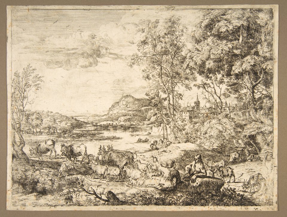Shepherd and Shepherdess Conversing in a Landscape MET DP816334