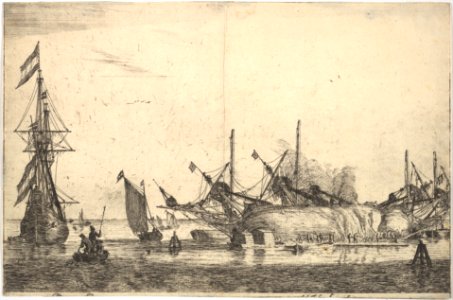 Ships Careened for Caulking the Hull MET DP825113