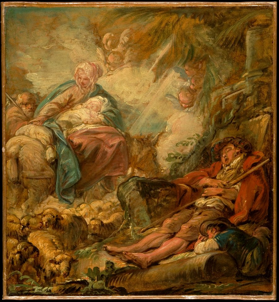 Shepherds Dreaming of the Flight into Egypt MET DP134500