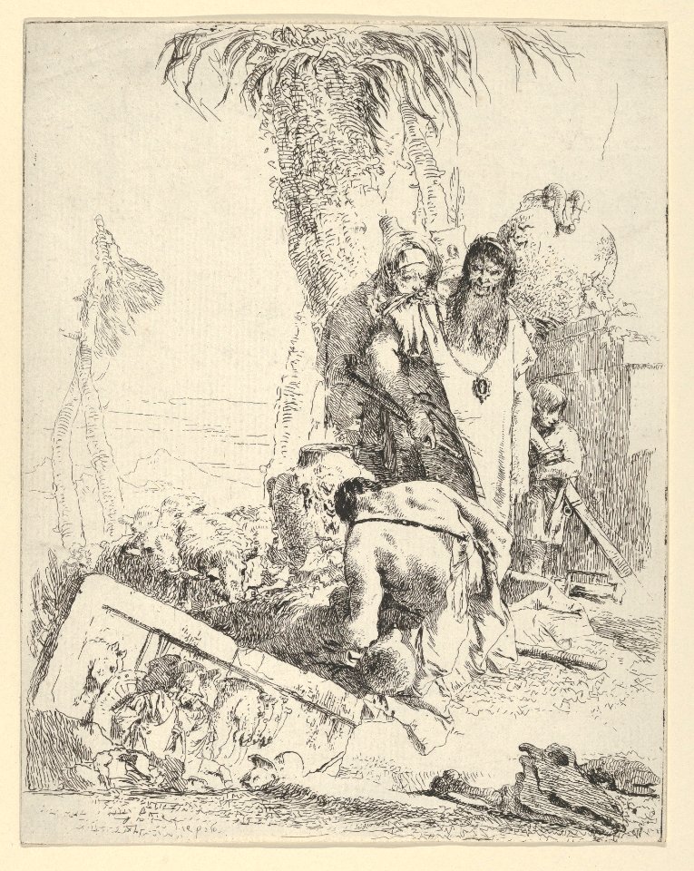 Shepherd with Two Magicians, from the Scherzi MET DP854173