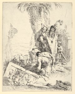 Shepherd with Two Magicians, from the Scherzi MET DP854173