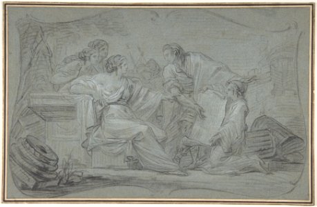 Semiramus Inspecting a Plan of Babylon MET DP809531