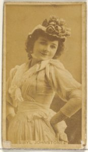 Sibyl Johnstone, from the Actors and Actresses series (N45, Type 8) for Virginia Brights Cigarettes MET DP831547