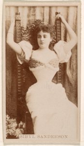 Sibyl Anderson, from the Actresses series (N245) issued by Kinney Brothers to promote Sweet Caporal Cigarettes MET DP859514