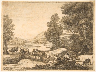 Shepherd and Shepherdess Conversing in a Landscape MET DP816343