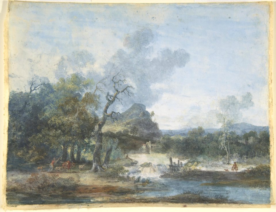Shepherdess near a Waterfall MET DP807734