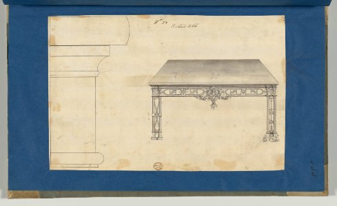 Sideboard Table, from Chippendale Drawings, Vol. II MET DP-14176-042