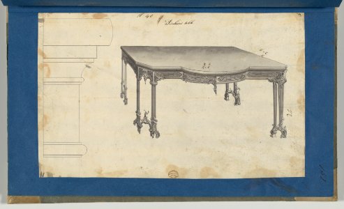 Sideboard Table, from Chippendale Drawings, Vol. II MET DP-14176-039