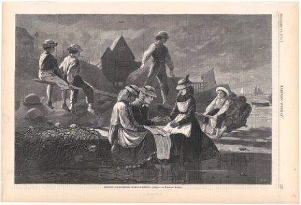 Seesaw, Gloucester, Massachusetts – Drawn by Winslow Homer (Harper's Weekly, Vol. XVIII) MET DP875353