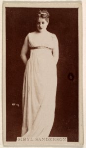 Sibyl Anderson, from the Actresses series (N245) issued by Kinney Brothers to promote Sweet Caporal Cigarettes MET DP859513