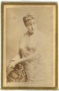 Selina Delaro, from the Actresses and Celebrities series (N60, Type 2) promoting Little Beauties Cigarettes for Allen & Ginter brand tobacco products MET DP839465