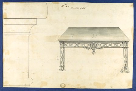 Sideboard Table, from Chippendale Drawings, Vol. II MET DP118191