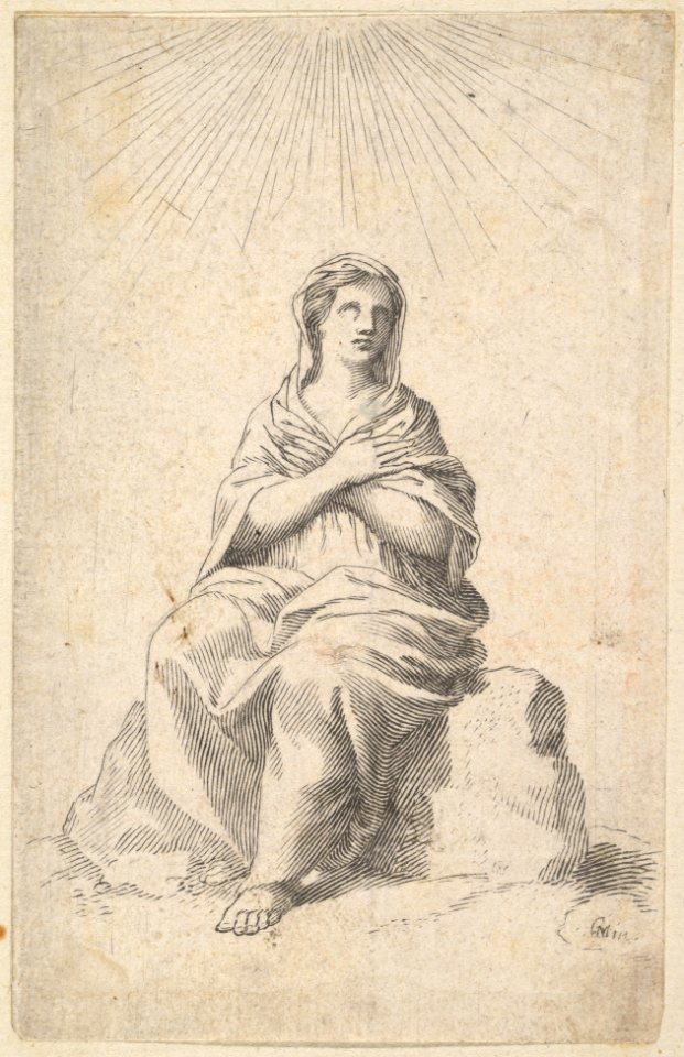 Seated Woman, Arms Crossed in Prayer MET DP822307
