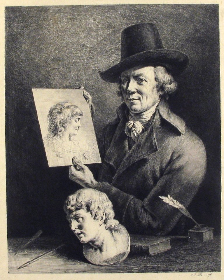 Self Portrait Holding Portrait of Wife MET 2000.361.36