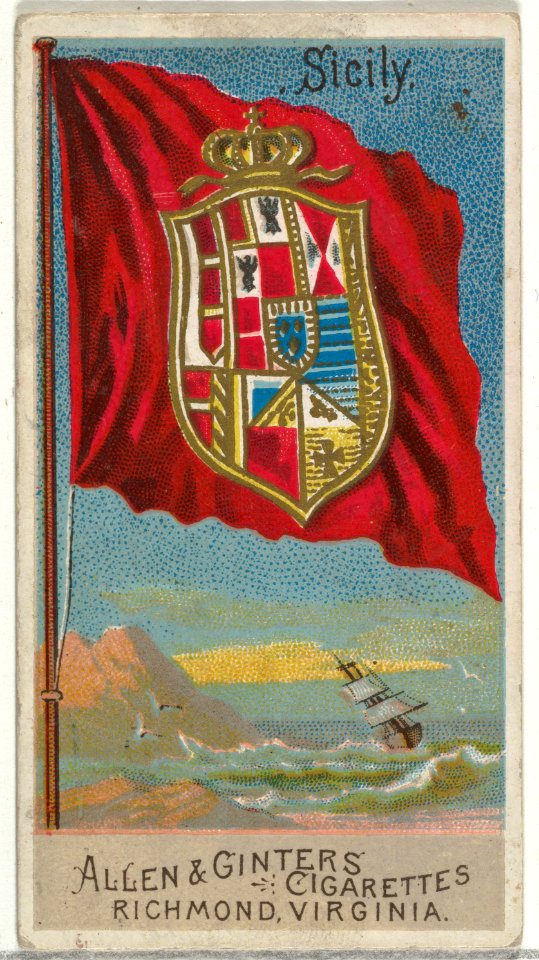 Sicily, from Flags of All Nations, Series 2 (N10) for Allen & Ginter Cigarettes Brands MET DP841396
