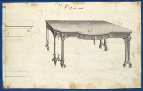 Sideboard Table, from Chippendale Drawings, Vol. II MET DP104303