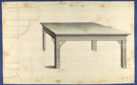 Sideboard Table, from Chippendale Drawings, Vol. II MET DP118194