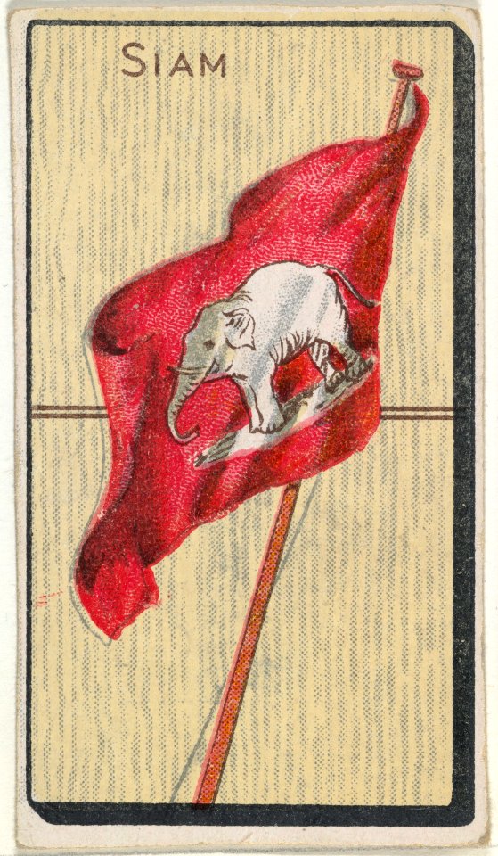 Siam, from the National Flag on Domino series (T177) issued by Kinney Brothers to promote Sweet Caporal Cigarettes MET DP842641