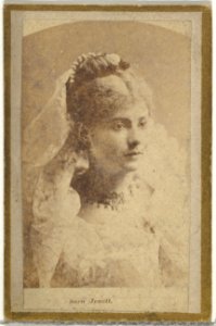Sara Jewett, from the Actresses and Celebrities series (N60, Type 2) promoting Little Beauties Cigarettes for Allen & Ginter brand tobacco products MET DP839475