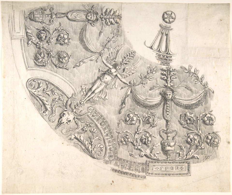 Segment of Circular Celing Vault, Palazzo Mattei, Rome MET DP804428