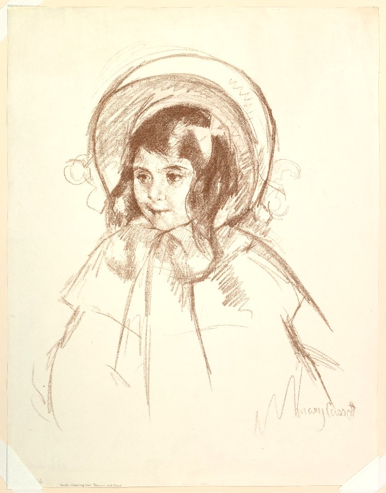 Sara Wearing Her Bonnet and Coat MET DP820230