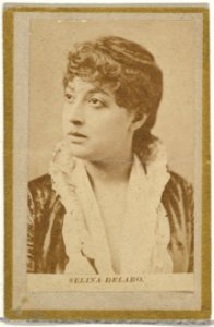 Selina Delaro, from the Actresses and Celebrities series (N60, Type 2) promoting Little Beauties Cigarettes for Allen & Ginter brand tobacco products MET DP839464