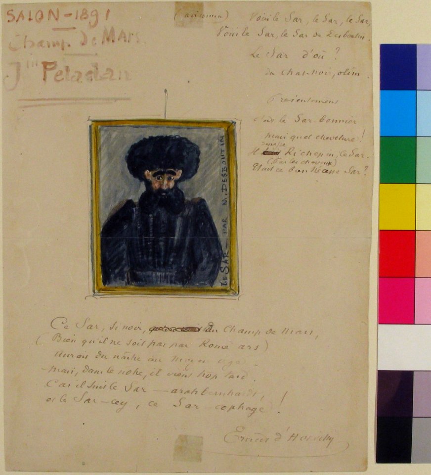 Satirical Drawing of the Sâr Joséphin Peladan MET 1970.681.1