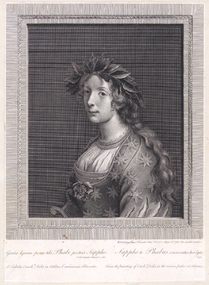 Sappho to Phoebus consecrates her lyre Met DP889746