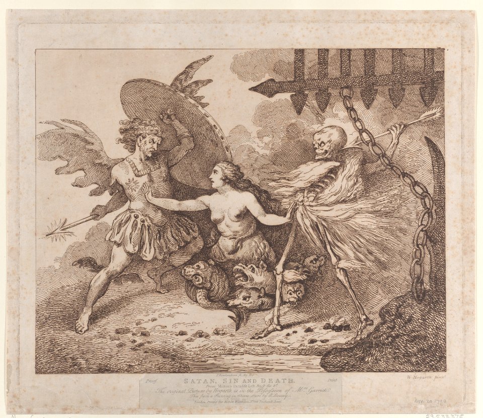 Satan, Sin and Death (Paradise Lost, Book the 2nd) Met DP884416