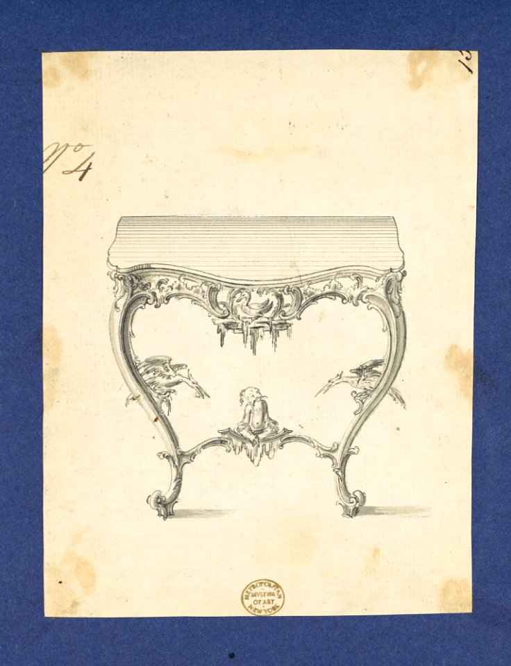 Sideboard Table, in Chippendale Drawings, Vol. I MET DP104176