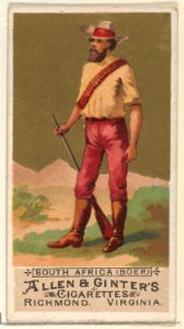 South Africa (Boer), from the Natives in Costume series (N16) for Allen & Ginter Cigarettes Brands MET DP834851