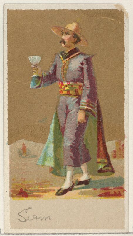 Siam, from the Natives in Costume series (N16), Teofani Issue, for Allen & Ginter Cigarettes Brands MET DP834891