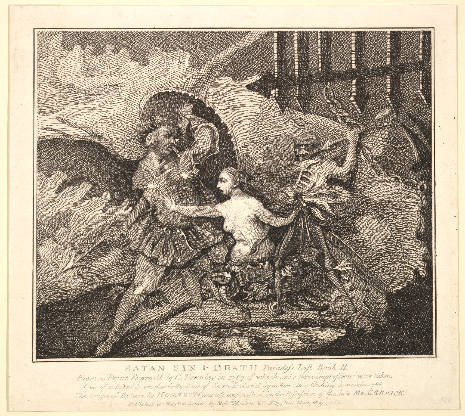 Satan, Sin and Death (Paradise Lost, Book II) MET DP826098