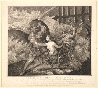 Satan, Sin and Death (Paradise Lost, Book II) MET DP826098