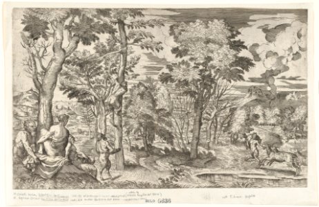 Satyrs in a Landscape (after Titian) MET DP864825