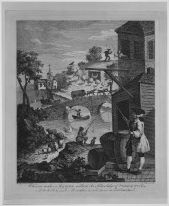 Satire on False Perspective- Frontispiece to "Kirby's Perspective" MET MM7281
