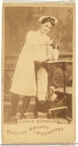 Sophie Burbeck, from the Actors and Actresses series (N45, Type 1) for Virginia Brights Cigarettes MET DP829337