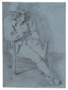Study of a seated man Met DP887758