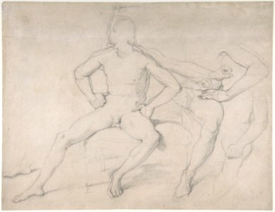 Study of a Seated Nude Male MET DP806765
