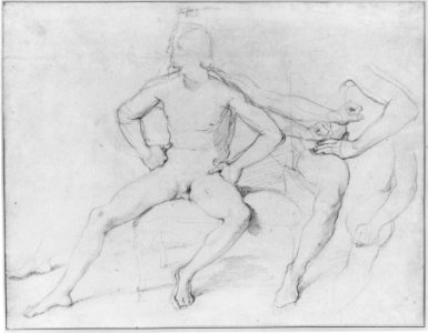 Study of a Seated Nude Male MET 173174