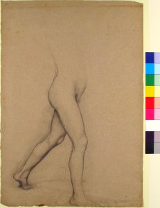 Study of a Girl's Legs for the painting "Young Spartans" MET 1992.360