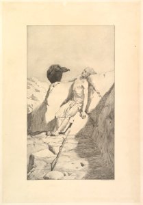 Sterbender Wanderer, from the series Radierte Skizzen MET DP822942